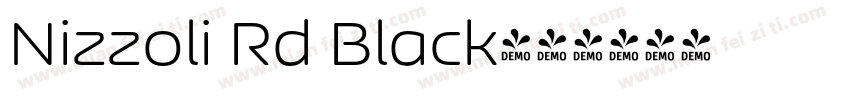 Nizzoli Rd Black字体转换